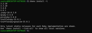 rbenv install 