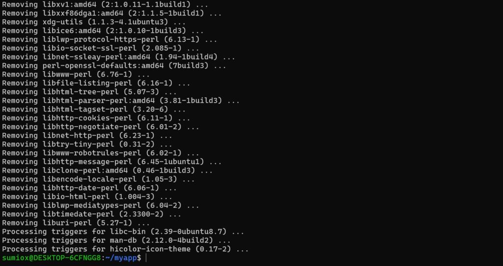 VSCodeアンインストール